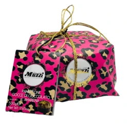 Muzzi Panettone With Amarena Cherries And Chocolate. 17.6 Oz