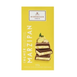 [Best Before: 06/06/24] Niederegger Ginger Marzipan Covered With Chocolate Bar, 3.88 Oz