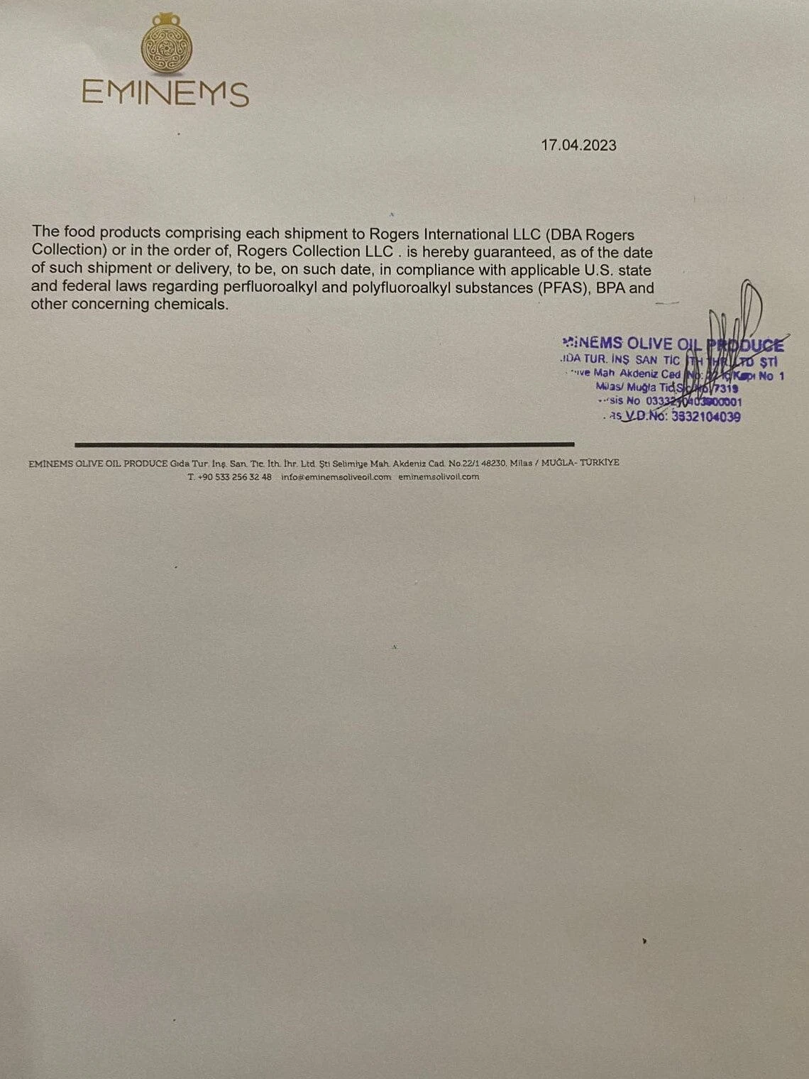 Oro Di Milas Extra Virgin Olive Oil, 16.9 Oz - Image 2