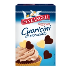 Paneangeli White And Dark Chocolate Hearts