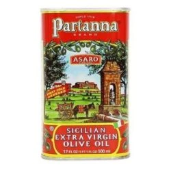 Partanna Extra Virgin Olive Oil Tin, 16.9 Oz (500 Ml)