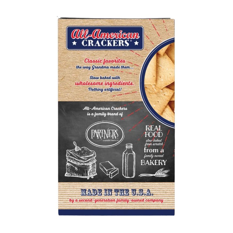 Partners All American Crackers Sweet Butter Crackers, 4 Oz - Image 2