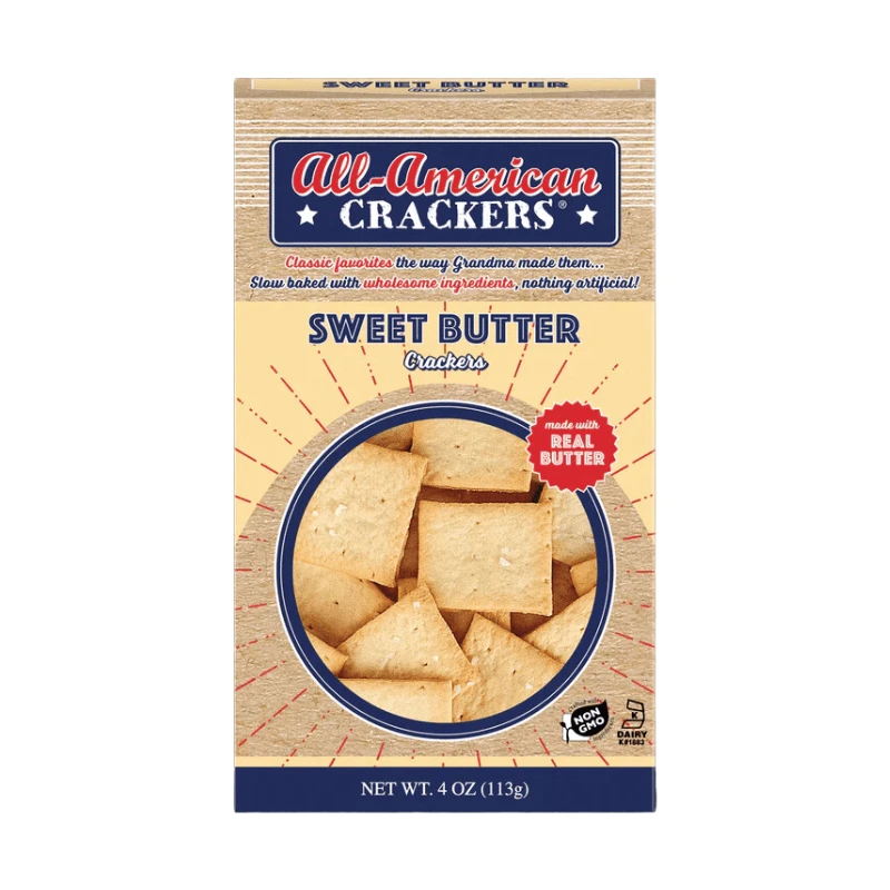 Partners All American Crackers Sweet Butter Crackers, 4 Oz