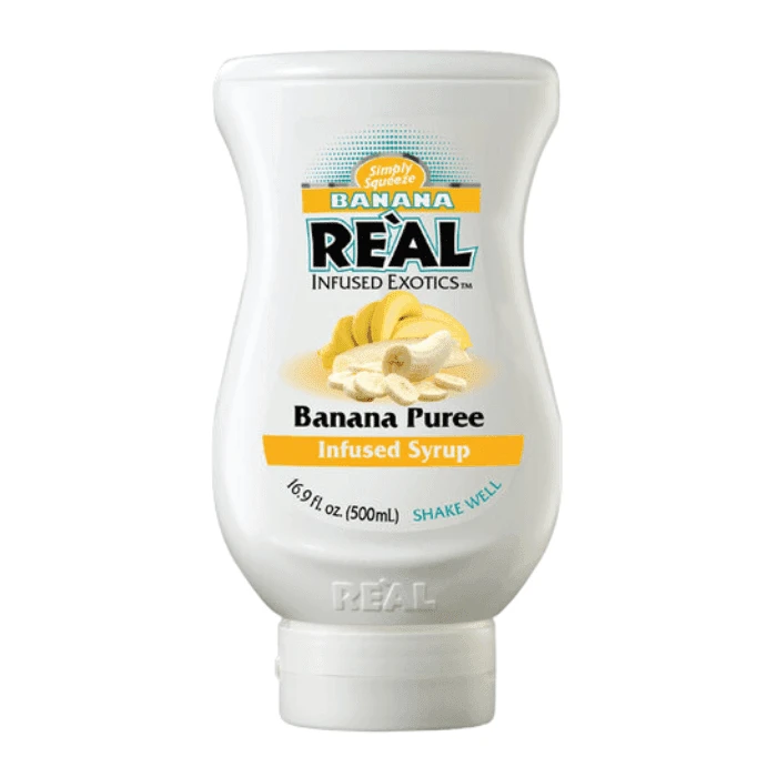 Real Reàl Banana Puree Infused Syrup, 16.9 Oz