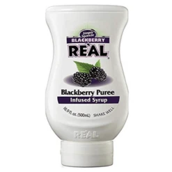Real Reàl Blackberry Puree Infused Syrup, 16.9 Oz
