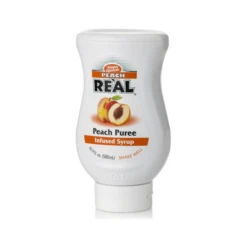 Real Reàl Peach Puree Infused Syrup, 16.9 Oz
