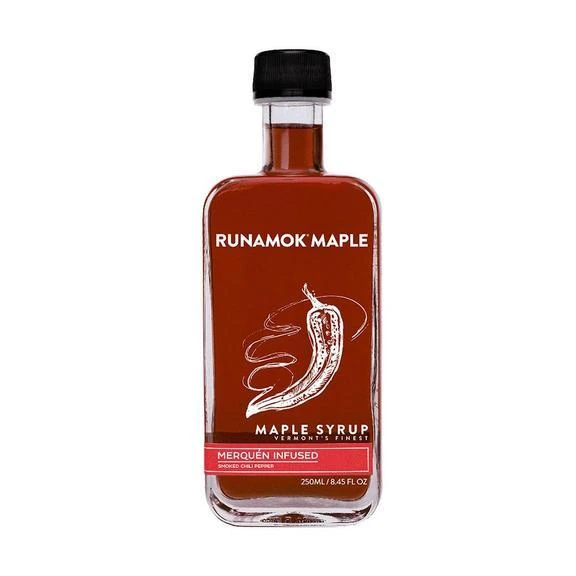 Runamok Maple Merquen Smoked Chili Pepper Infused Maple Syrup, 8.45 Oz