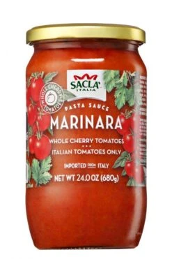 Sacla Whole Cherry Tomatoes Marinara Pasta Sauce, 24 Oz