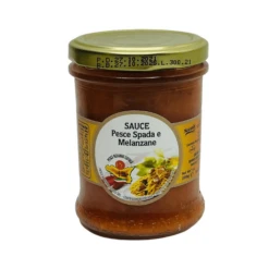 [Best Before: 10/27/25] Pesce Azzurro Pesce Spada Swordfish E Melanzane Eggplant Sauce, 7 Oz