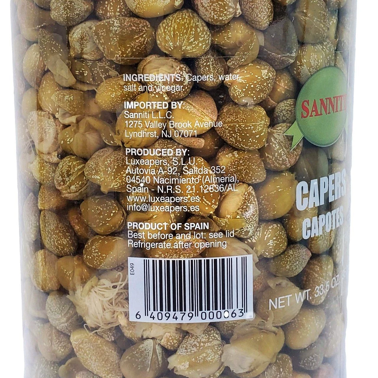 Capers Capotes In Vinegar And Salt Brine, 33.5 Oz - Image 2