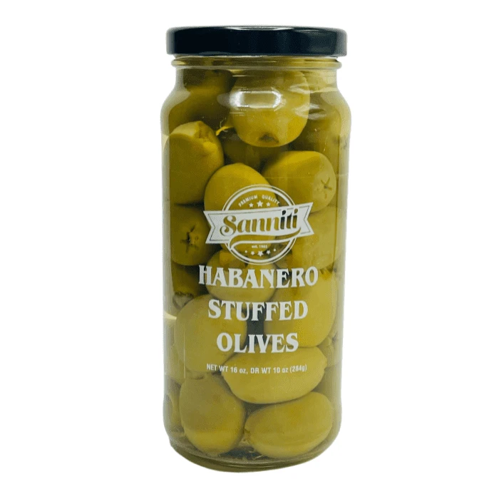 Sanniti Habanero Stuffed Olives,16 Oz