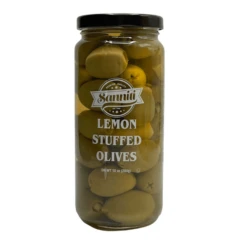 Sanniti Lemon Stuffed Olives, Net Weight 16 Oz - Drained Weight 10 Oz