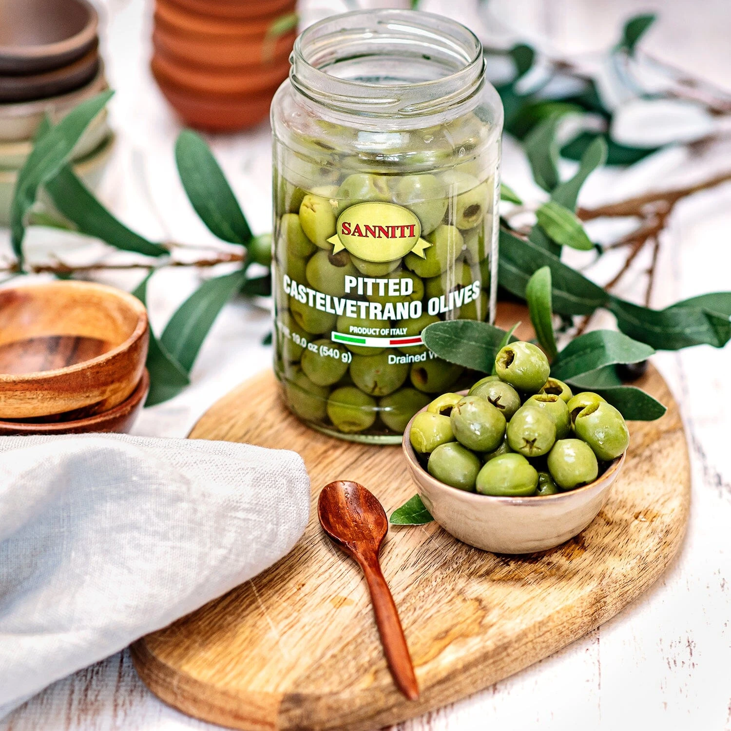 Sanniti Pitted Castelvetrano Olives Jar, 19 Oz - Image 10