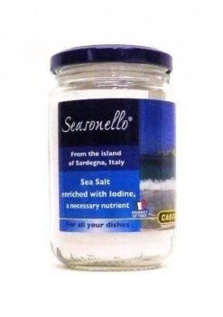 Seasonello Fine Sea Salt Enriched With Iodine, 10.5 Oz