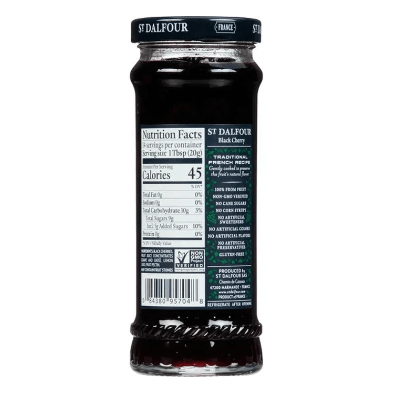 St Dalfour Black Cherry Fruit Spread, 10 Oz - Image 2