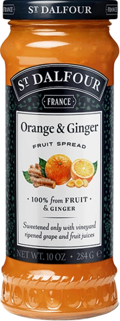 St Dalfour Ginger & Orange Fruit Spread, 10 Oz