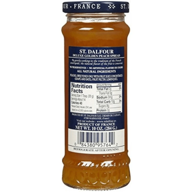 St Dalfour Golden Peach Fruit Spread, 10 Oz - Image 2