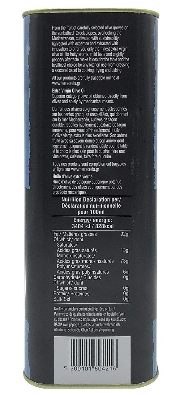 Terra Creta Estate Greek Extra Virgin Olive Oil, 3 Liter - Image 2