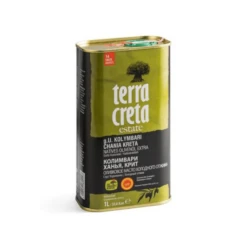 Terra Creta Estate Greek Pure 100% Cold Extracted Extra Virgin Olive Oil PDO, 1 Liter