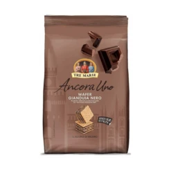[Best Before: 07/23/24] Tre Marie Gianduja Dark Cream Cube Wafer, 7.05 Oz