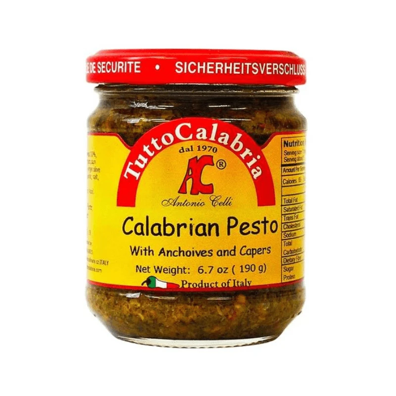 Tutto Calabria Calabrian Pesto With Anchovies And Capers, 6.7 Oz