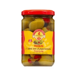 Tutto Calabria Green Olives Stuffed With Chili Peppers, 10 Oz