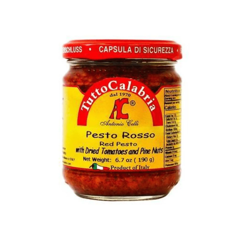 Tutto Calabria Red Pesto With Dried Tomatoes & Pine Nuts, 6.5 Oz - Image 2