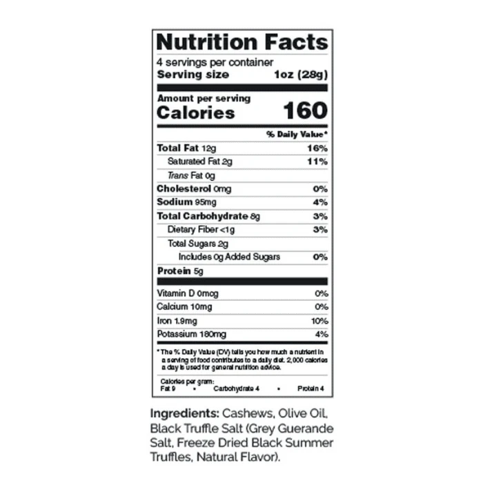 Urbani Black Truffle Cashews, 4 Oz - Image 2