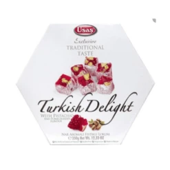 Usas Turkish Delight With Pomegranate & Pistachio, 12.33 Oz