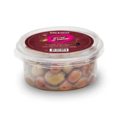 Valesco Chili Pepper And Herbs Pitted Mixed O'lives 2 Snack, 6 Oz