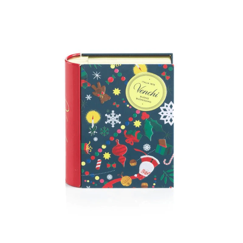Venchi Christmas Bannecher Mini Book Tin, 4.16 Oz - Image 2