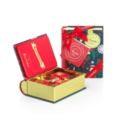 Venchi Christmas Bannecher Mini Book Tin, 4.16 Oz