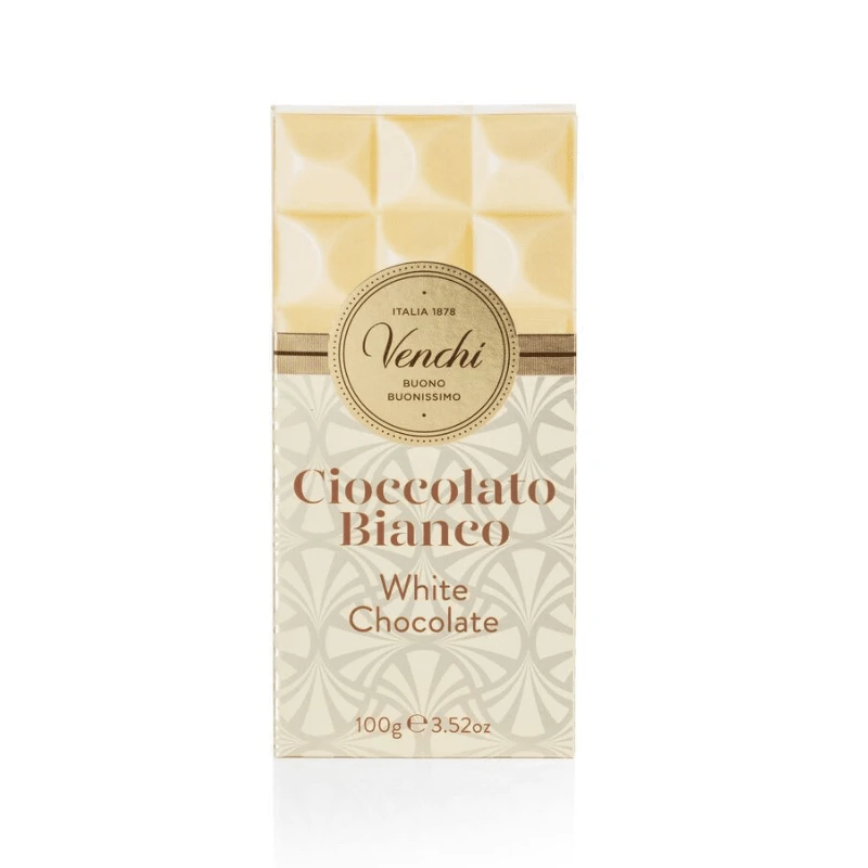 Venchi White Chocolate Bar, 3.52 Oz