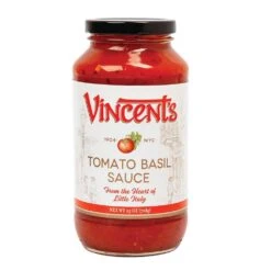 Vincent's Original Tomato Basil Sauce, 25 Oz
