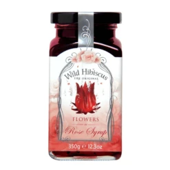 Wild Hibiscus Flowers In Rose Syrup 12.3 Oz