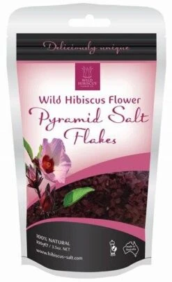 Wild Hibiscus Flowers Pyramid Salt Flakes, 3.5 Oz